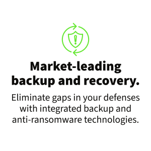Market-leading backup and recovery with Acronis