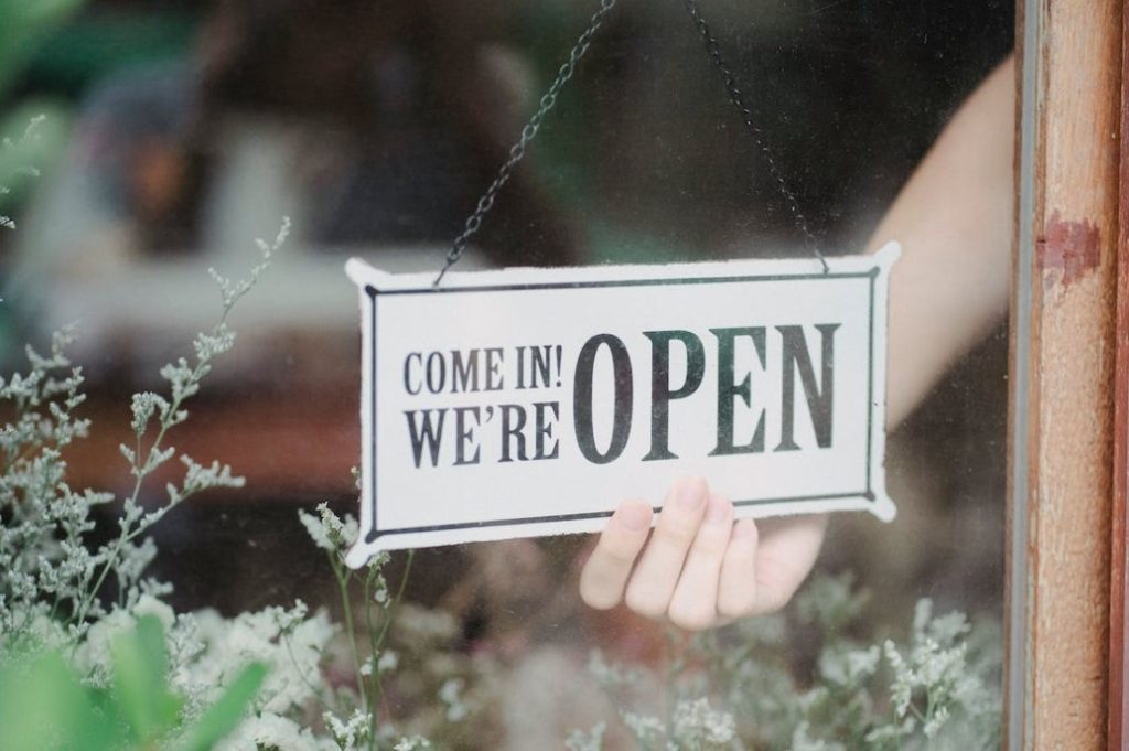 Open Shop to Welcome Customers