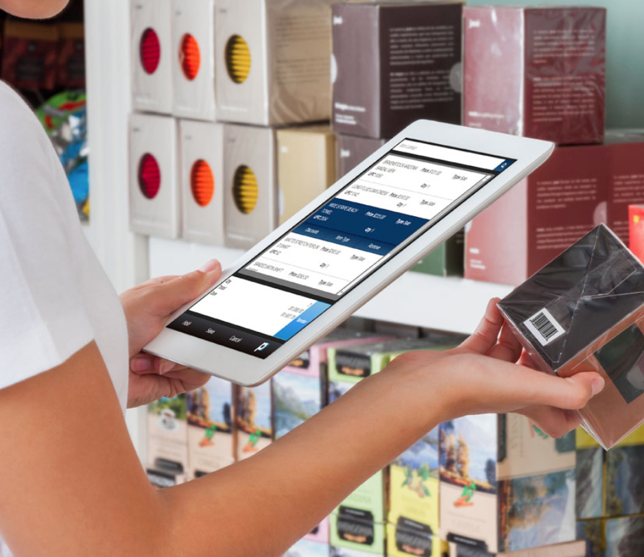 Retail Pro Mobile Solution on a Handheld Device Stock Checking Products