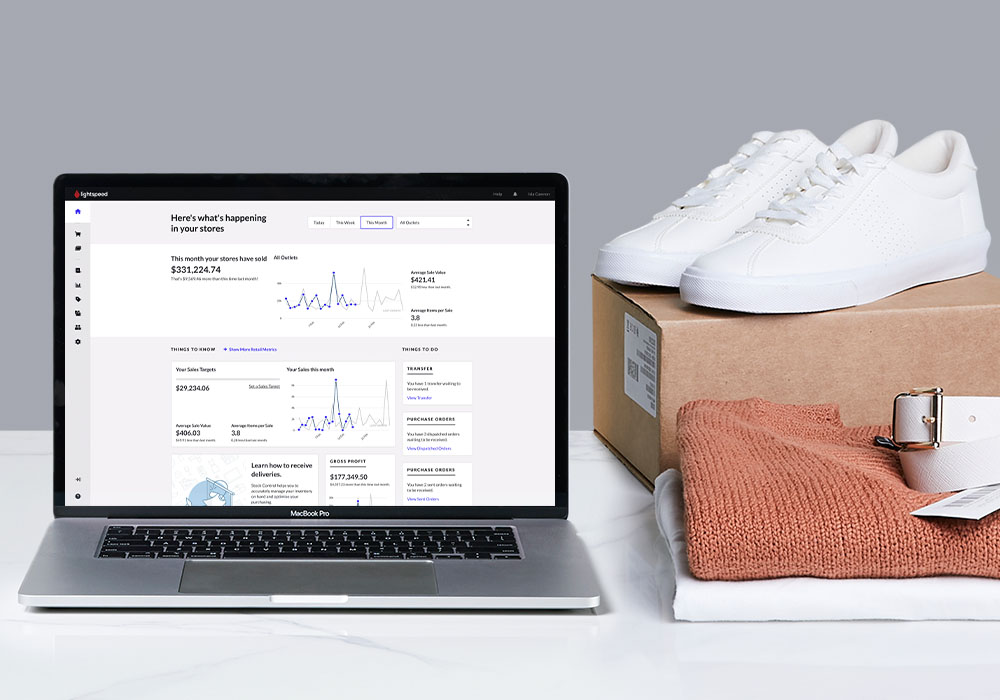 Lightspeed Reporting on Laptop